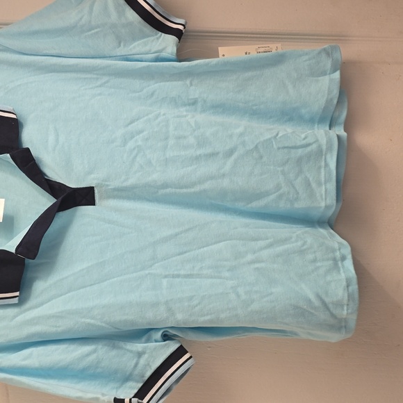 Turquoise Women's Junior crop top xxlarge shirt - Picture 3 of 3